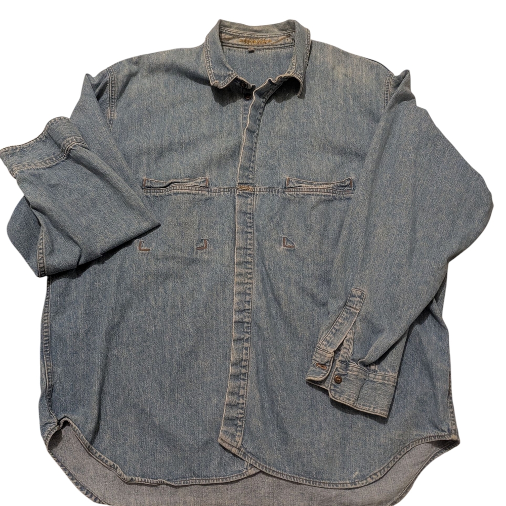 Marithe Francois Girbaud Vintage 90s Denim Shirt